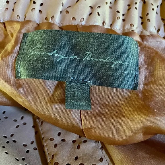 ⚜️Sunday in Brooklyn Perforated Faux Leather Skater Skirt⚜️ NWOT - Picture 6 of 8